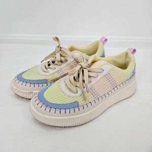 Nicole Miller Platform‎ Sneakers – Women’s 8.5 – Chunky Boho Contrast Stitching